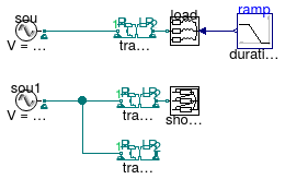 Buildings.Electrical.AC.ThreePhasesBalanced.Conversion.Examples.ACACTransformerFull