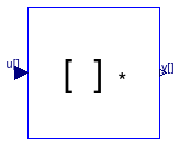 Buildings.Controls.OBC.CDL.Continuous.MatrixGain