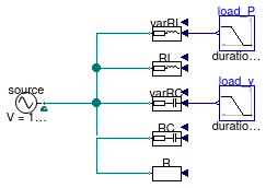 Buildings.Electrical.AC.OnePhase.Loads.Examples.ParallelLoads