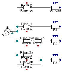 Buildings.Electrical.AC.OnePhase.Lines.Examples.ACLine_R