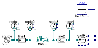 Buildings.Electrical.AC.ThreePhasesUnbalanced.Validation.IEEETests.Test4NodesFeeder.BalancedStepDown.DD