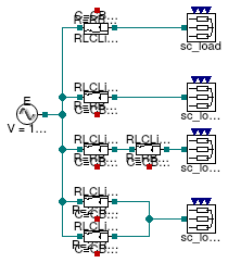 Buildings.Electrical.AC.ThreePhasesUnbalanced.Lines.Examples.ACLine_RLC