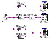 Buildings.Electrical.AC.ThreePhasesUnbalanced.Lines.Examples.ACLineMatrix_RL_N