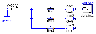 Buildings.Electrical.DC.Lines.Examples.DCLine