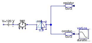 Buildings.Electrical.DC.Conversion.Examples.DCDCConverter