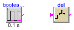 Buildings.Controls.Discrete.Examples.BooleanDelay