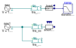 Buildings.Electrical.AC.OnePhase.Conversion.Examples.ACACTransformer