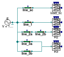 Buildings.Electrical.AC.ThreePhasesBalanced.Lines.Examples.ACLineMedium