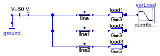 Buildings.Electrical.DC.Lines.Examples.DCLine