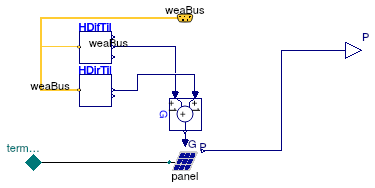 Buildings.Electrical.AC.OnePhase.Sources.PVSimpleOriented