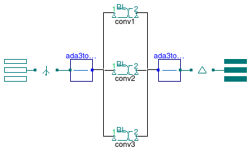 Buildings.Electrical.AC.ThreePhasesUnbalanced.Conversion.ACACTransformerStepDownYD