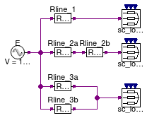 Buildings.Electrical.AC.ThreePhasesUnbalanced.Lines.Examples.ACLineMatrix_RL_N