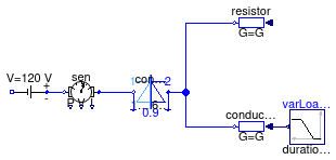 Buildings.Electrical.DC.Conversion.Examples.DCDCConverter