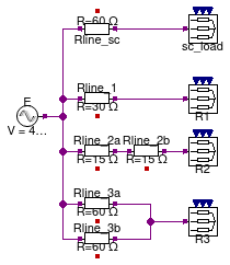 Buildings.Electrical.AC.ThreePhasesUnbalanced.Lines.Examples.ACLine_R_N