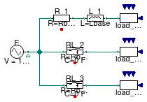 Buildings.Electrical.AC.OnePhase.Lines.Examples.ACLine_RL