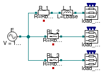 Buildings.Electrical.AC.ThreePhasesUnbalanced.Lines.Examples.ACLine_RL