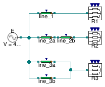 Buildings.Electrical.AC.ThreePhasesUnbalanced.Lines.Examples.ACLine