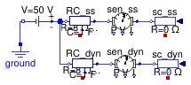 Buildings.Electrical.DC.Lines.Examples.RCModel