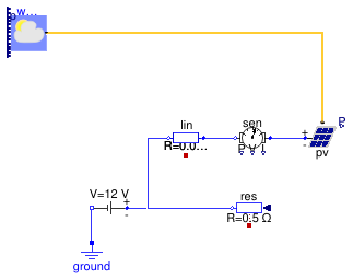 Buildings.Electrical.DC.Sources.Examples.PVSimpleOriented