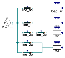 Buildings.Electrical.AC.OnePhase.Lines.Examples.ACLine