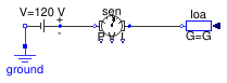 Buildings.Electrical.DC.Sensors.Examples.GeneralizedSensor